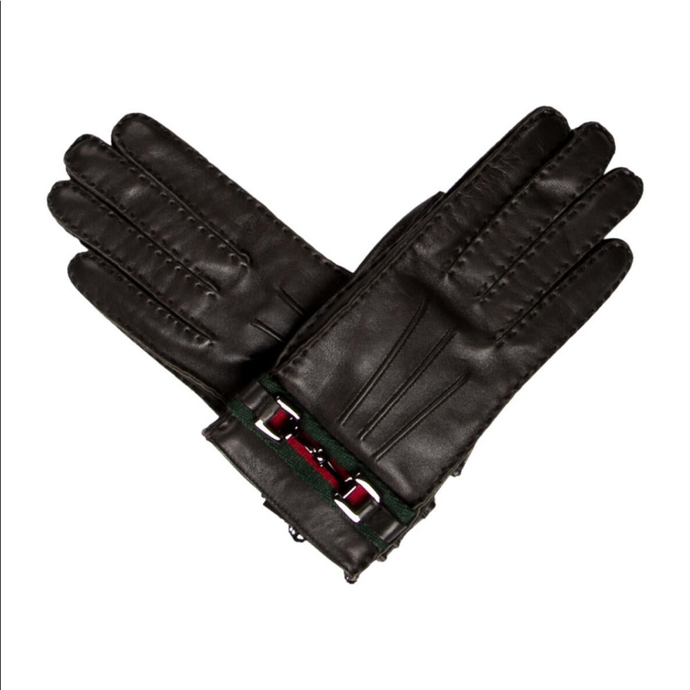 Gucci leather gloves